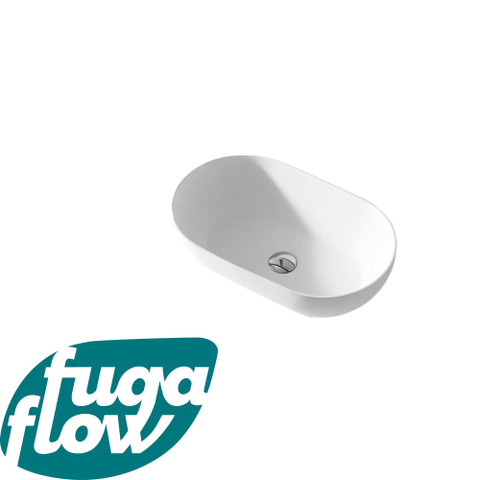 FugaFlow Eccelente Anta Waskom - 56x32x15.5cm - solid surface - mat wit SW1123615