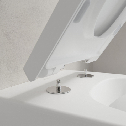 Villeroy & Boch venticello wandcloset - diepspoel DirectFlush - 37.5x56cm CeramicPlus - Stone White (mat wit) SW209653