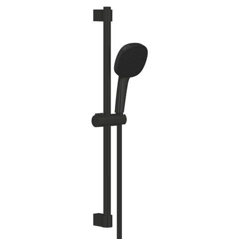 Grohe Tempesta Cube 110 Glijstangset - 60cm - vierkante handdouche - 2 straalsoorten - gladde doucheslang - matte black (mat zwart) SW1077331