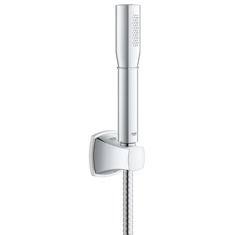 GROHE Grandera badset stick met handdouche 1 straalsoort wanddouchehouder en doucheslang 150cm chroom 0437888