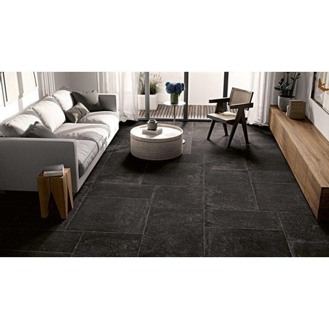 ÉCHANTILLON Ceralto Divaro Plank Carreau de sol - 80x80cm - 9.5mm - rectifié - Dark SW912688