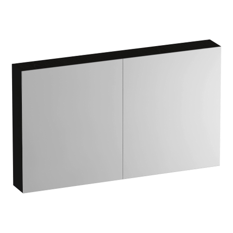 BRAUER Impress spiegelkast – 119x70x15 cm – 2 deuren, dubbelzijdige spiegeldeuren – Timber Black SW1199026