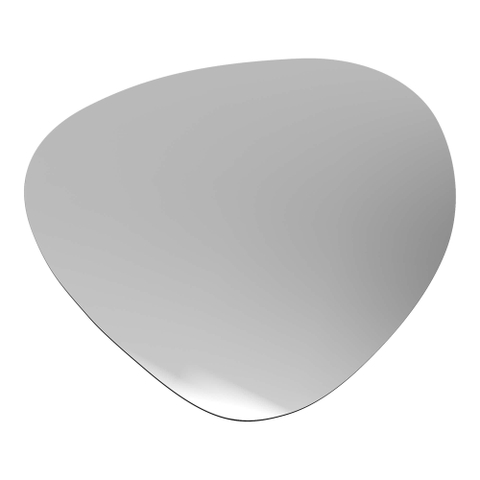 BRAUER Ruby Deluxe spiegel – organisch – 60x50 cm – indirecte LED rondom – instelbare lichtkleur – Aluminium SW544108