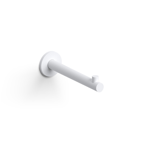 Clou Kaldur toiletrolhouder recht zonder klep mat wit SW917309