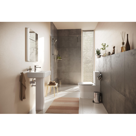 Hansgrohe Xanuia Q Wastafel/Fontein - 55x37cm - inbouw - 1 kraangat - met overloop - smartclean - compact - glans wit SW1164913