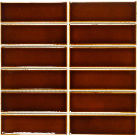 The Mosaic Factory Barcelona mozaïektegel - 29x29cm - 6.5mm - rechthoek - glans creme caramel (beige) SW1604123
