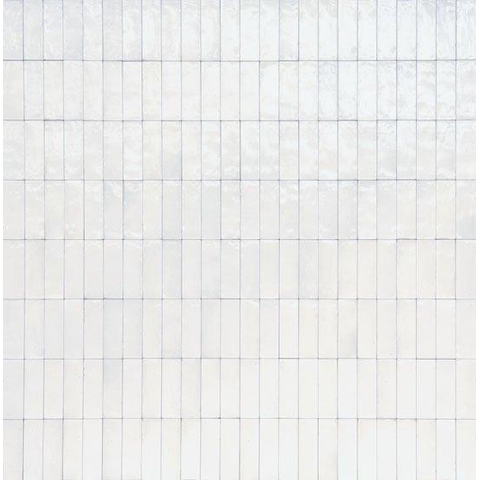 Ceralto Drapé Mural Wandtegel - 5x15cm - 10.0mm - Bianco SW669929