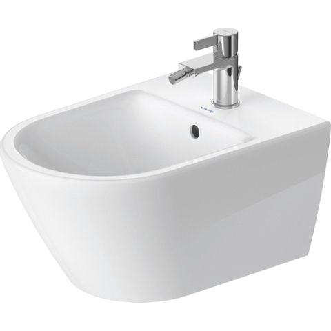 Duravit D-neo Wandbidet - 54x37x40cm - met overloop - wit SW640544