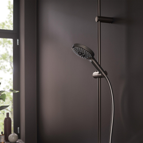 Hansgrohe Raindance Select S RD Sel S - handdouche 120 - 3jet PowderRain - ecosmart - geborsteld zwart chroom SW1382826