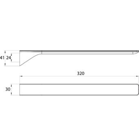 Emco Art porte-serviettes version fixe chrome SW97610