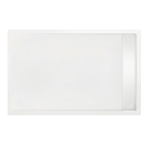 Xenz Easy Tray receveur de douche - 110x80x5cm - acrylique - sans cache-caniveau - blanc SW379310