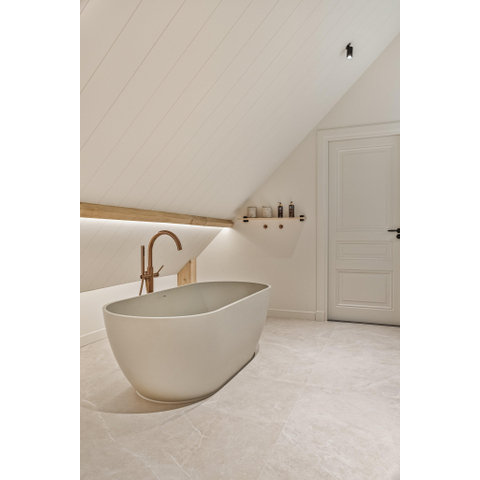 ÉCHANTILLON Terravito Legante Carrelage de sol et mural - 120x120cm - rectifié - mat Crème SW1130704