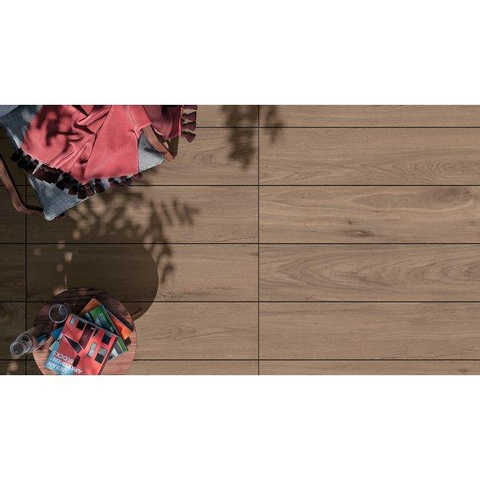 ÉCHANTILLON Ceralto Cedrino Grip Carreau de sol et de mur 20x120cm 9mm rectifié R9 grès cérame Camp SW976436