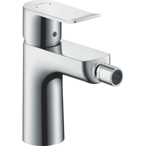 Hansgrohe Metris Eengreeps bidetmengkraan - met trekwaste - hoogglans chroom 0450934