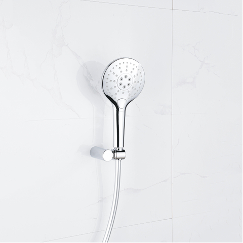 Fortifura Calvi Handdouche - diameter 12cm - rond - 3 standen - hoogglans chroom SW496814