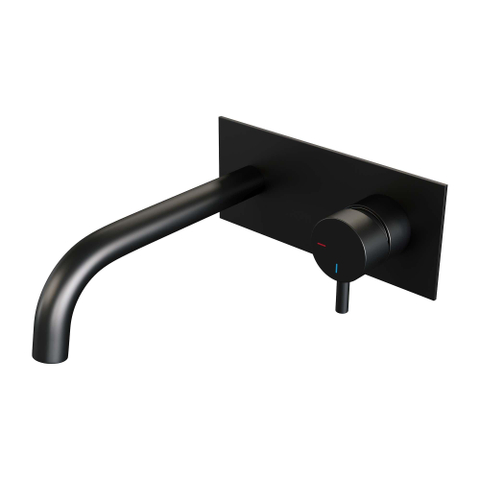 Brauer Black Edition Mitigeur lavabo encastrable économiseur d'énergie Noir mat SW385404