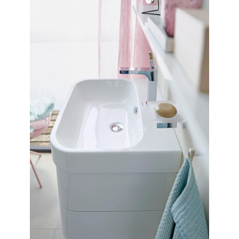 Duravit Happy D.2 Meubelwastafel - 60x50.5cm - met 1 kraangat - met overloop - wit SW223290
