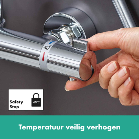 Hansgrohe Croma select s Showerpipe - 280 - 1jet - met thermostaat - hoogglans chroom SW73192