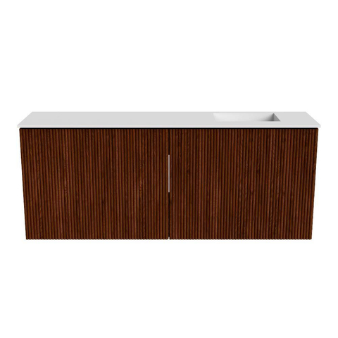 Mondiaz JOYA 100cm toiletmeubel - kleur Ruby - Wastafel FAYE positie Rechts Zonder kraangat kleur Talc. SW1421751