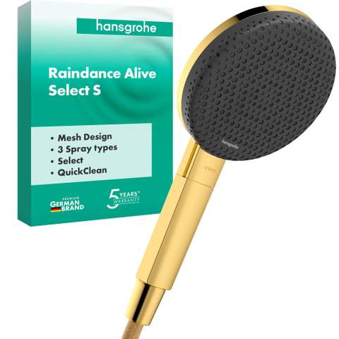 Hansgrohe Raindance alive Handdouche 125 - 3jet - gepolijst goud (goud) SW1388078