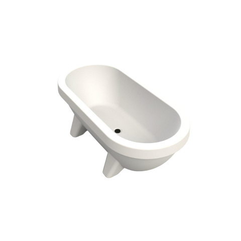 Gardentub Baignoire îlot (extérieur) - 194x94x66cm - synthétique - compatible à l'extérieur - blanc mat SW1017090