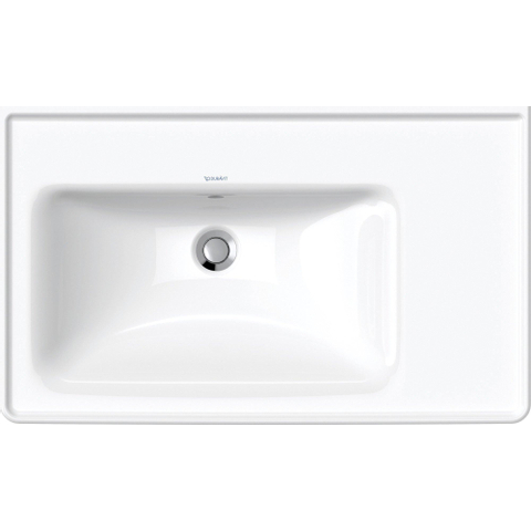 Duravit D-neo Wastafel - 80x48cm - zonder kraangat - met overloop - wit SW640392