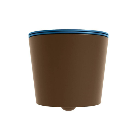 Mondiaz LAVIE WC suspendu – sans bride – 36 x 53 cm – avec abattant softclose – Rust (brun), abattant Jeans (bleu) SW1208641