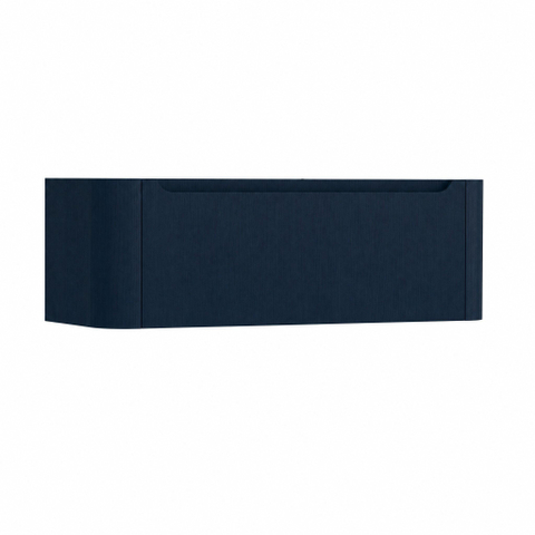 H&R badmeubelen Juice Wastafelonderkast - 120x45x40cm - afgeronde hoeken - 1 lade - geïntegreerde greep - blue oak SW867503
