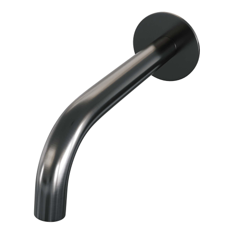 Robinet de baignoire encastré Brauer Gunmetal - ensemble de douche - sortie de 20 cm - avec partie encastrable - 3 boutons avec relief - douchette ronde 3 positions - PVD - gunmetal brossé SW715959