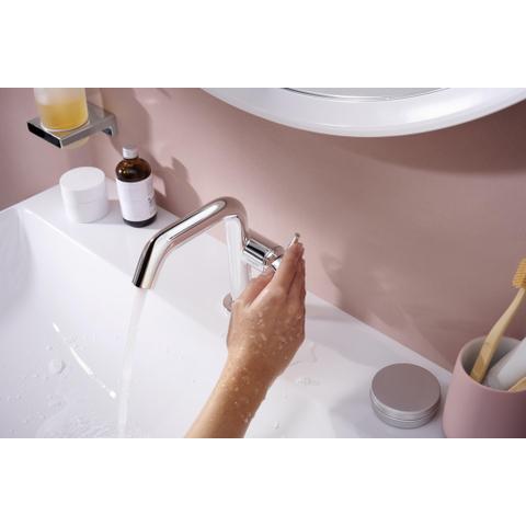 Hansgrohe Tecturis s Eengreeps wastafelkraan - 110 Fine - coolstart - zonder waste - hoogglans chroom SW918804