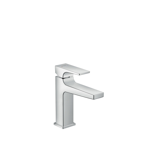 Hansgrohe Metropol 110 wastafelkraan - 18.4cm hoog - push open waste - voorsprong 13.5cm - hoogglans chroom SW99829