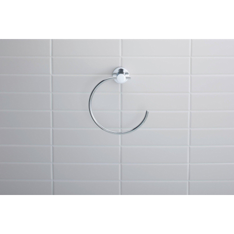 Duravit D-code Handdoekring - hoogglans chroom 0315316