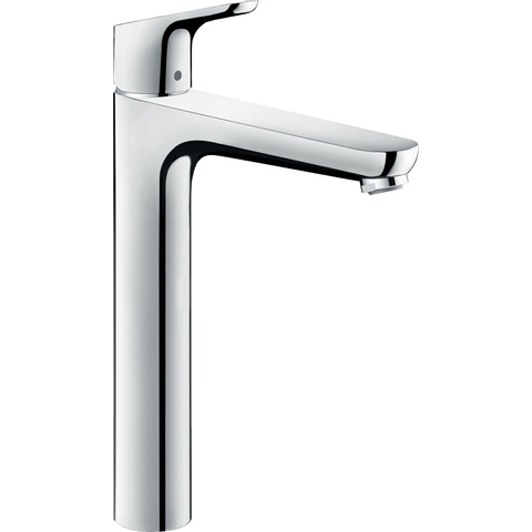 Hansgrohe Focus 1 greeps wastafelmengkraan - 230 met trekwaste - hoogglans chroom SW94946
