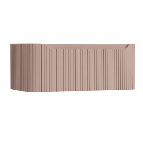 H&R Badmeubelen Juice Wastafelonderkast - 100x45x40cm - linkerhoek afgerond - 3D-front - 1 lade - geïntegreerde greep - strawberry SW1259815