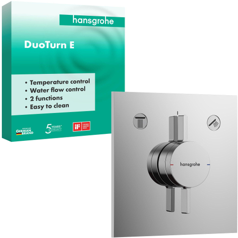 Hansgrohe DuoTurn E Inbouw mengkraan - voor 2 functies - hoogglans chroom SW918661