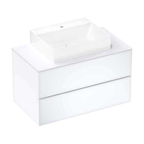 HansGrohe Xevolos E Lavabo à poser 600/480 avec trou pour robinet sans trop-plein, SmartClean SW995498