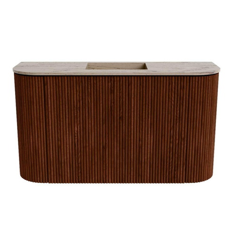 Mondiaz JOYA-DLUX 73.2cm toiletmeubel - ronding links en rechts kleur Ruby - Wastafel FAYE positie Midden Zonder kraangat kleur Arena. SW1425331