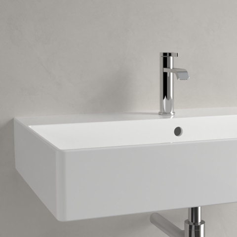 Villeroy & Boch memento 2.0 wastafel onderzijde - geslepen - 80x47cm - met overloop - 1 kraangat CeramicPlus - White Alpine (glans wit) SW336025