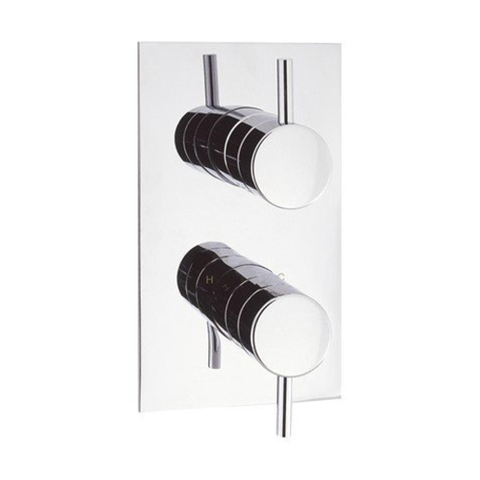 Crosswater Fusion Regendoucheset - thermostatisch - 2 functies - met omstel - inclusief inbouwdeel en handdoucheset - hoogglans chroom SW692917