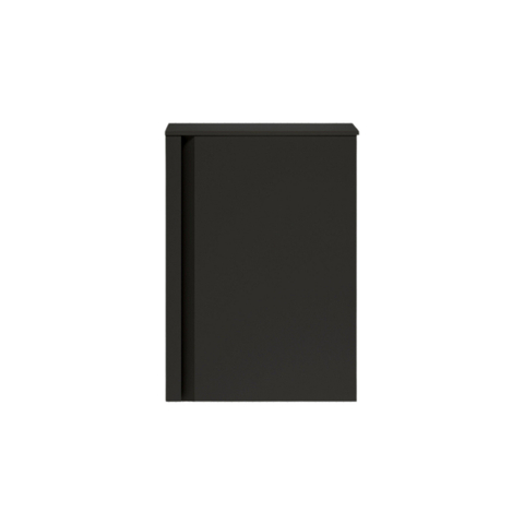 Saniclass Chaci Meuble sous-lavabo pour lave-mains - 40x55cm - 1 porte - avec plan de dessus - noir mat SW1448201