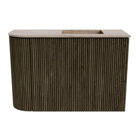 Mondiaz JOYA-DLUX 61.6cm toiletmeubel - ronding links kleur Shadow - Wastafel FAYE positie Rechts Zonder kraangat kleur Saba. SW1425152