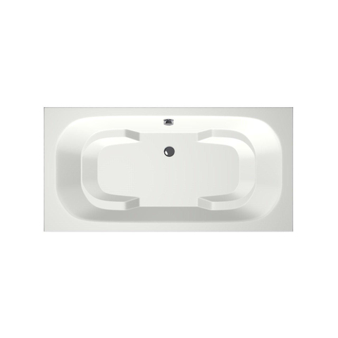 Xenz Tanga Baignoire duo - 180x90x51 - bonde centrale - acrylique - blanc mat SW103392