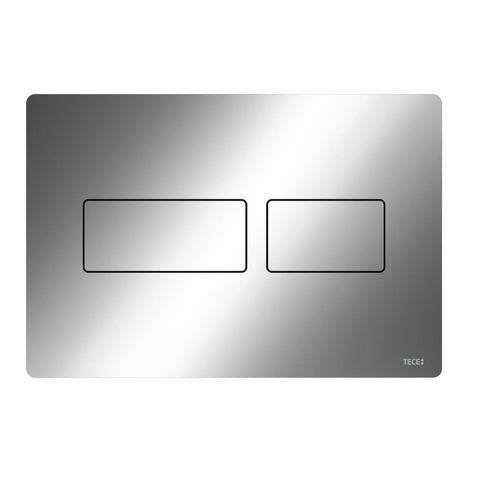 Tece Solid Plaque de déclenchement - double touche de chasse - chrome brillant SW656877