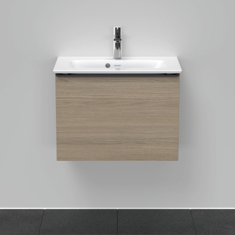 Duravit D-Neo wastafelonderkast 61x44x37.2cm 1 lade Eiken (terra) Mat SW641137