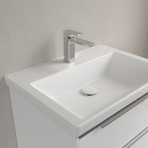 Villeroy & Boch Subway 3.0 Lavabo - 650 x 470 x 165 stone white mat (blanc) CeramicPlus - sans trop-plein SW702150