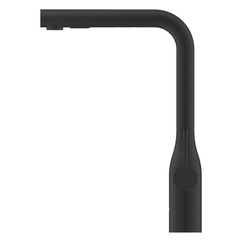 Grohe Essence New Keukenmengkraan - L-uitloop - phantom black (zwart) SW901518