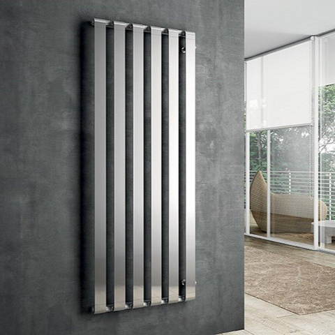 Nemo Stock Collection STEP_V designradiator - 180x67cm - aluminium - 789 watt - STEPV - verchroomd SW291288