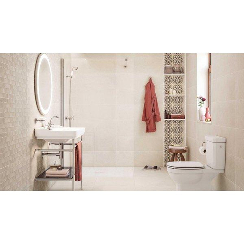 ÉCHANTILLON Ceralto Nordico Studio Carreau mural 30x90cm 9mm rectifié biscuit blanc Arena SW976554