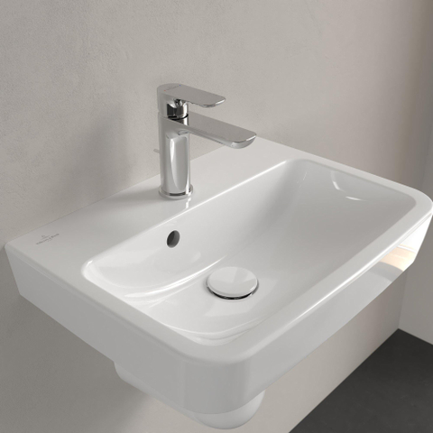 Villeroy & Boch O.novo fontein - 50x37cm m.1 kraangat - met overloop - White Alpine (glans wit) SW448483
