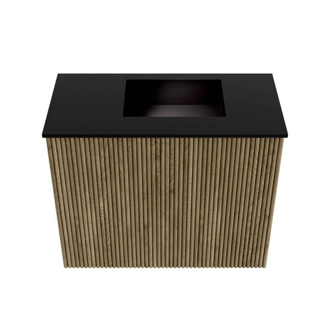 Mondiaz JOYA 50cm meuble de toilette - couleur Dusk - Vasque FAYE position Droite Sans trou de robinet couleur Urban SW1421653